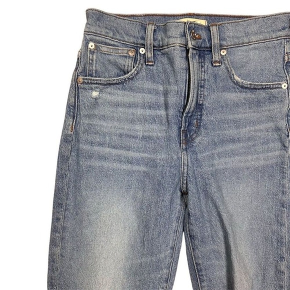 Madewell Women's Perfect Vintage Jean Size 25 Blue‎ Distressed Coney Wash - Picture 5 of 13